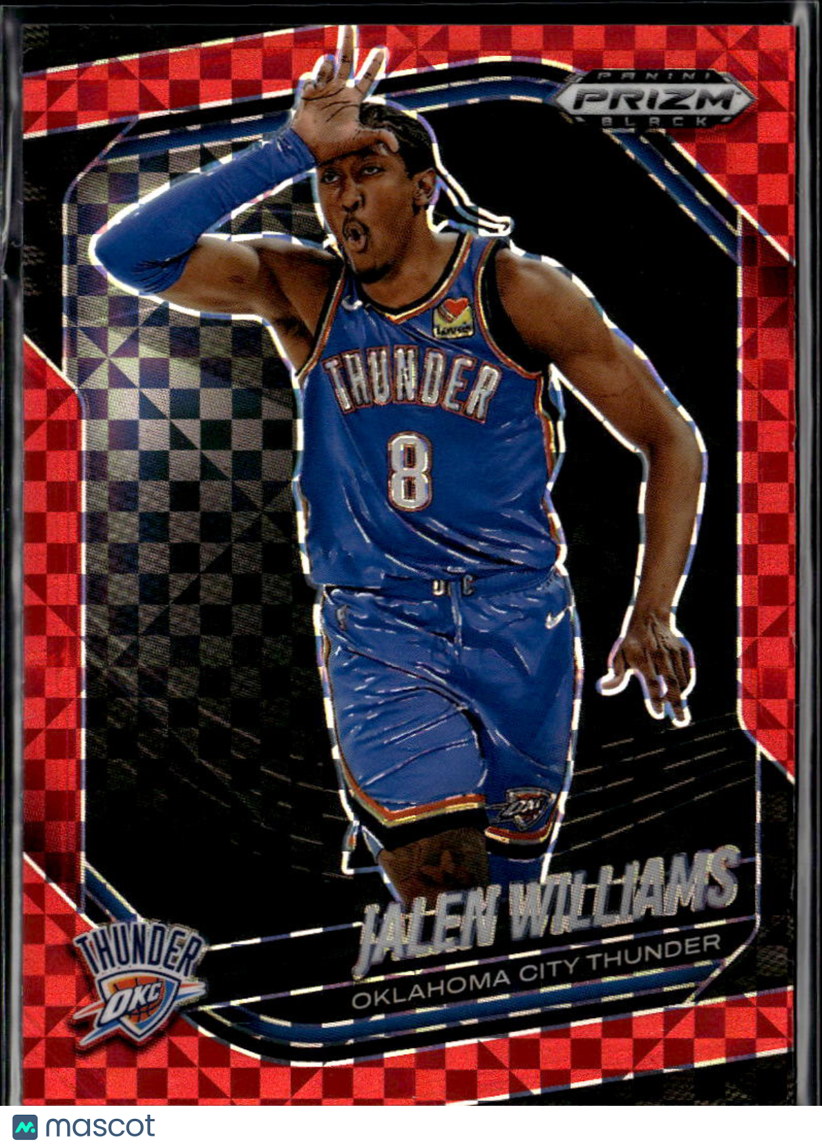 Jalen Williams 2024-25 Prizm Black Red Power 50/75 Oklahoma City Thunder