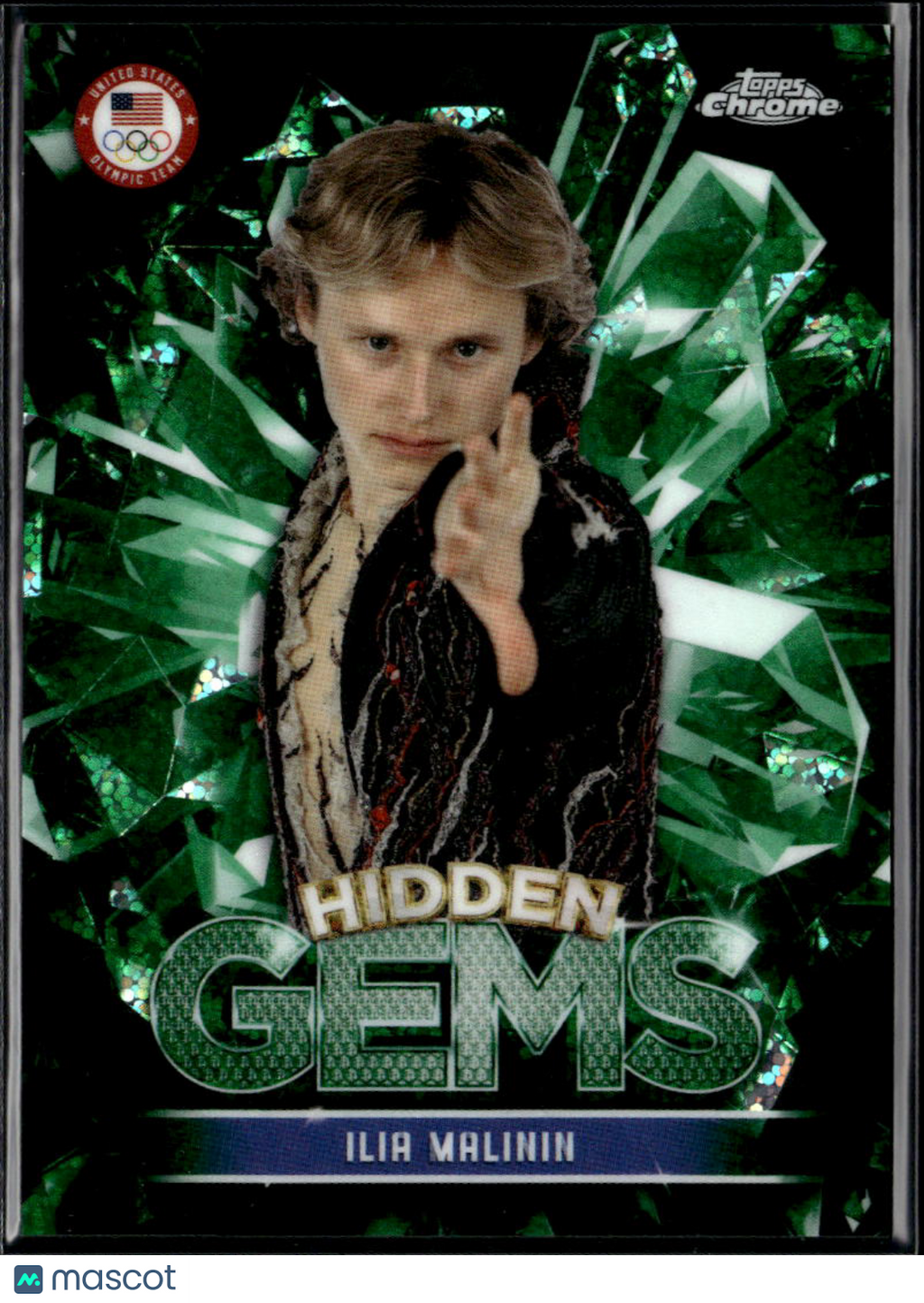 Ilia Malinin 2026 Topps Chrome Olympic Hidden Gems SSP CASE HIT #HG1