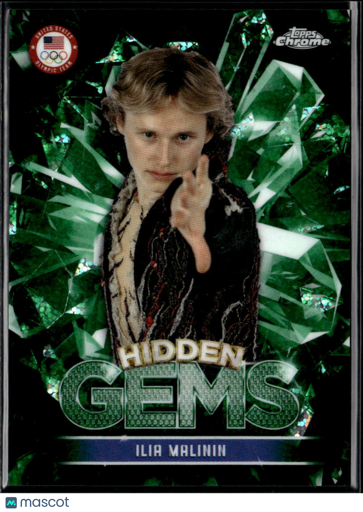 Ilia Malinin 2026 Topps Chrome Olympic Hidden Gems SSP CASE HIT #HG1