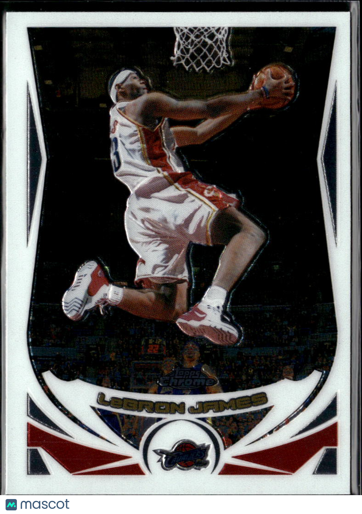 LeBron James 2004-05 Topps Chrome 2nd Year Card #23 Cleveland Cavaliers