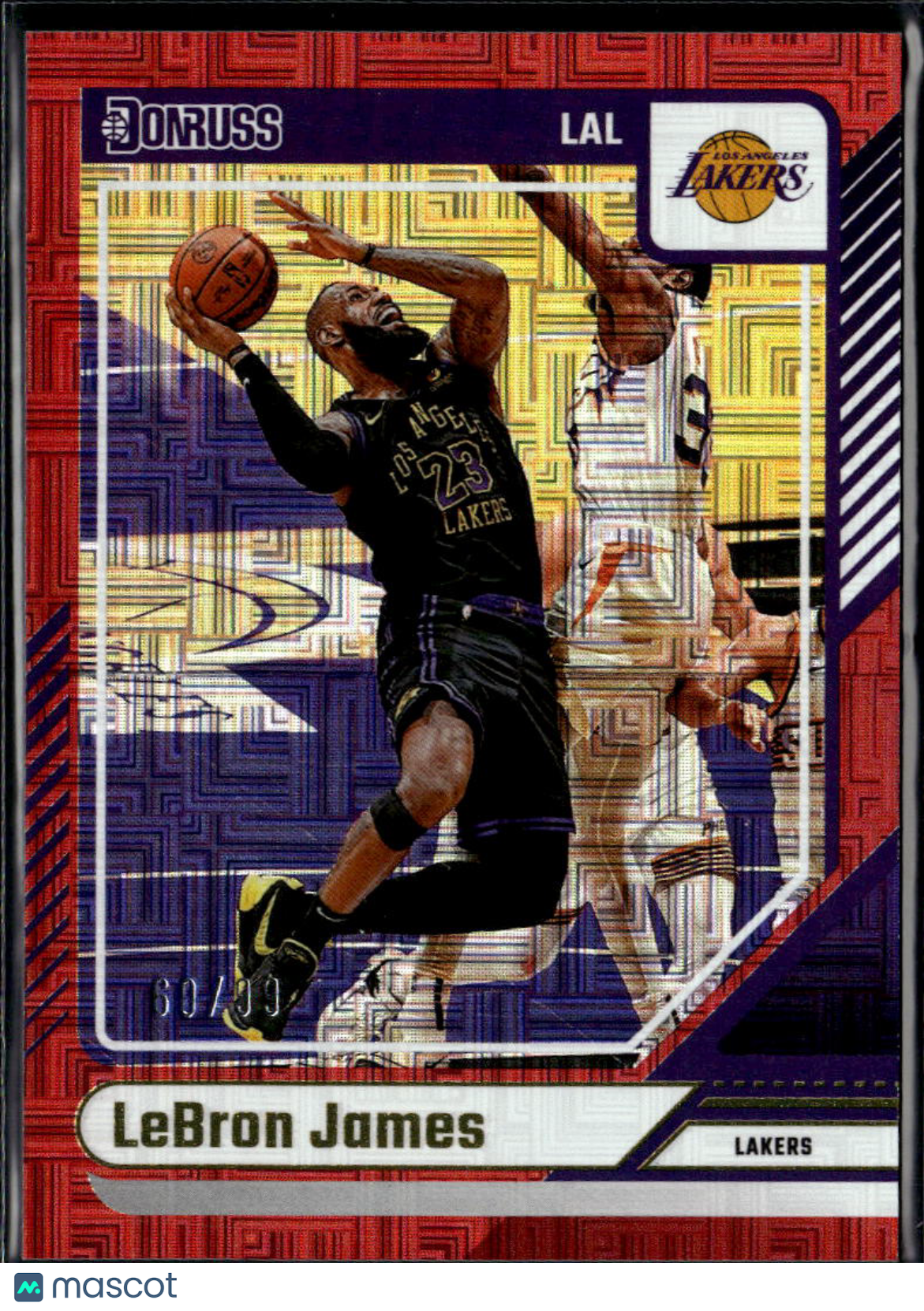 LeBron James 2024-25 Donruss Red Parallel 60/99 Los Angeles Lakers
