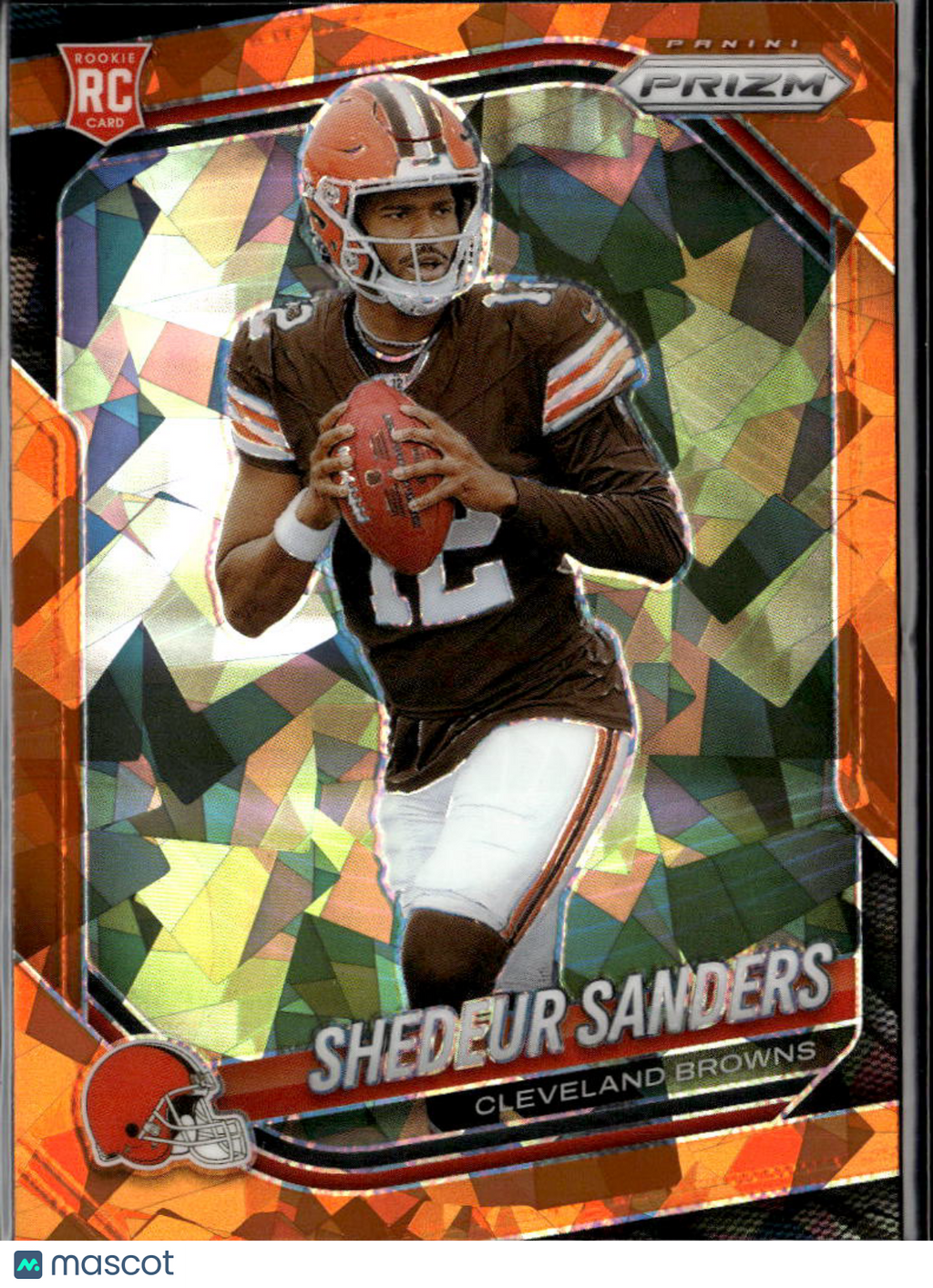Shedeur Sanders 2025 Prizm Orange Ice Prizm Rookie RC #302 Cleveland Browns