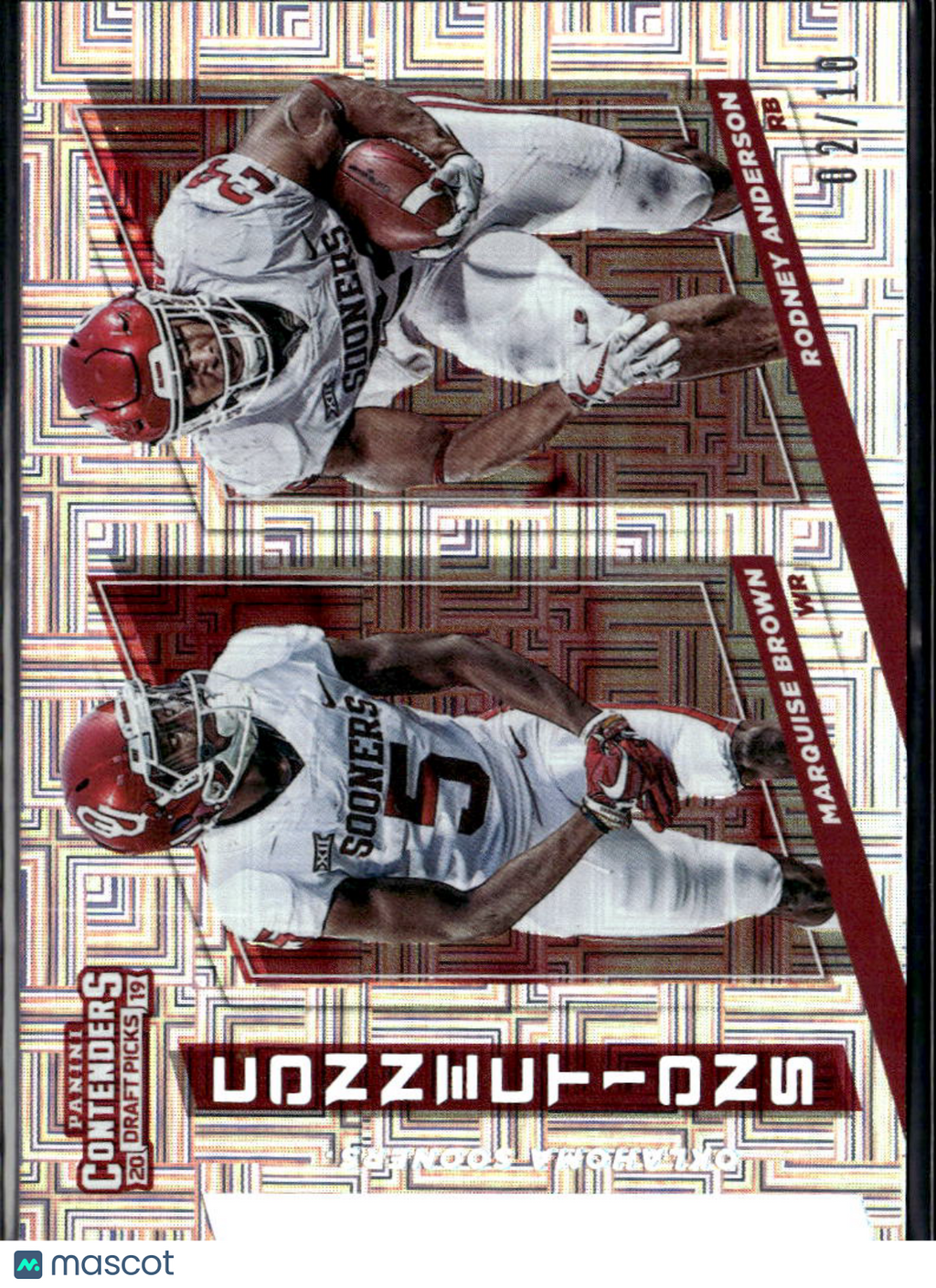 Rodney Anderson / Marquise Brown 2019 Contenders Connections 2/10 OU Sooners