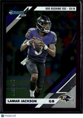 Lamar Jackson 2019 Donruss Purple Stat Line 2nd Year 286/500 Baltimore Ravens