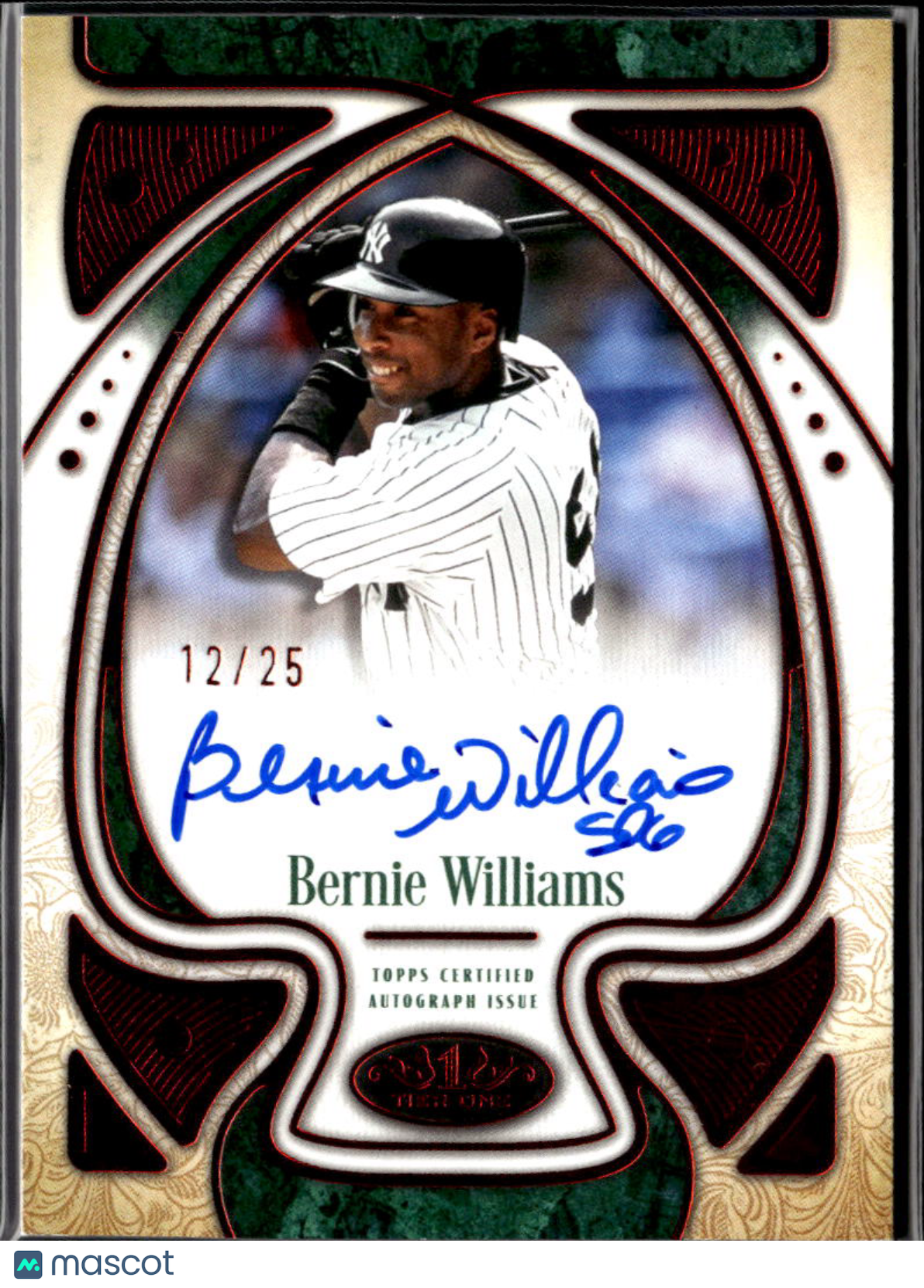 Bernie Williams 2026 Topps Tier One Auto Autograph Red 12/25 New York Yankees