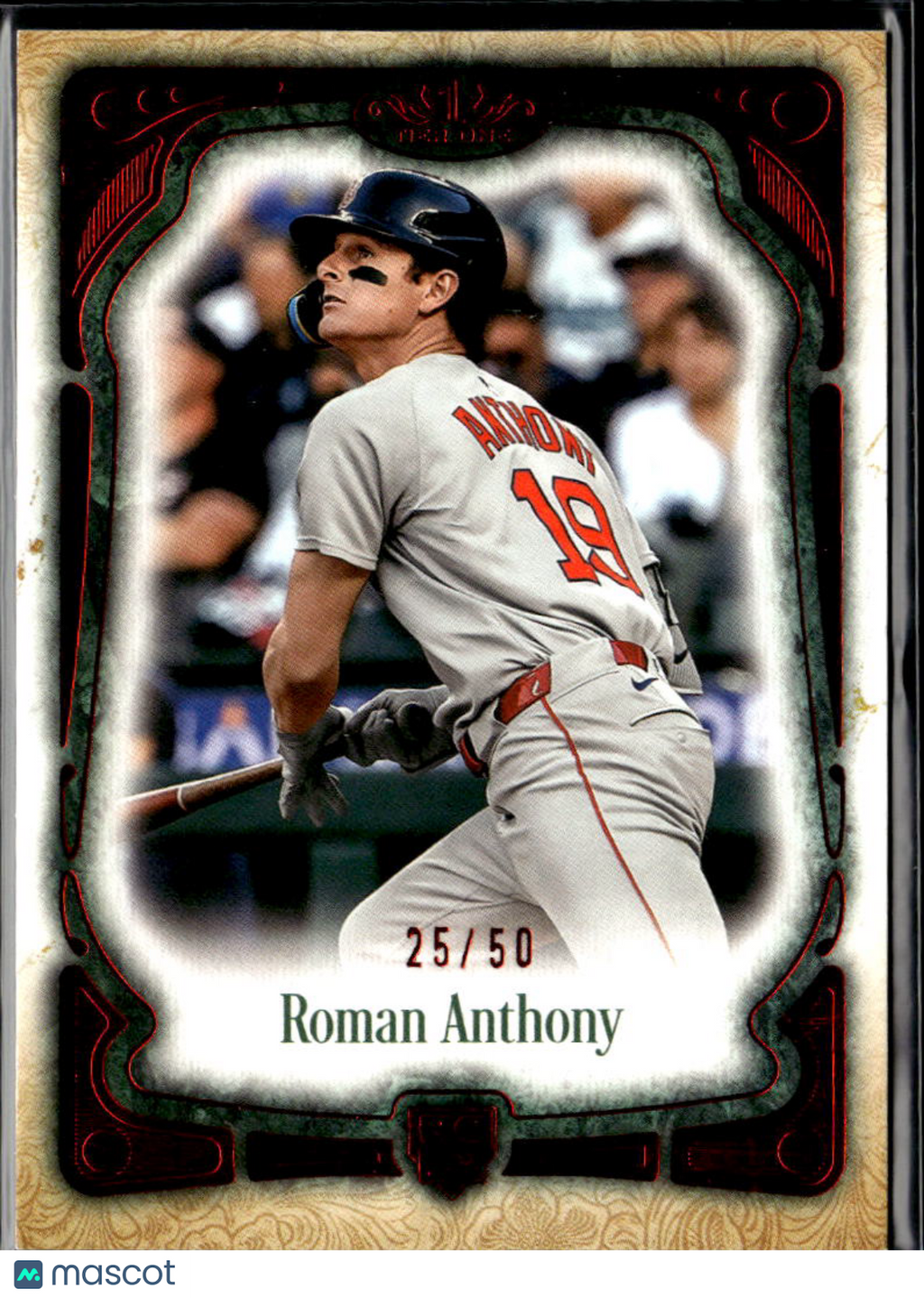Roman Anthony 2026 Topps Tier One Red Rookie RC 25/50 Boston Red Sox