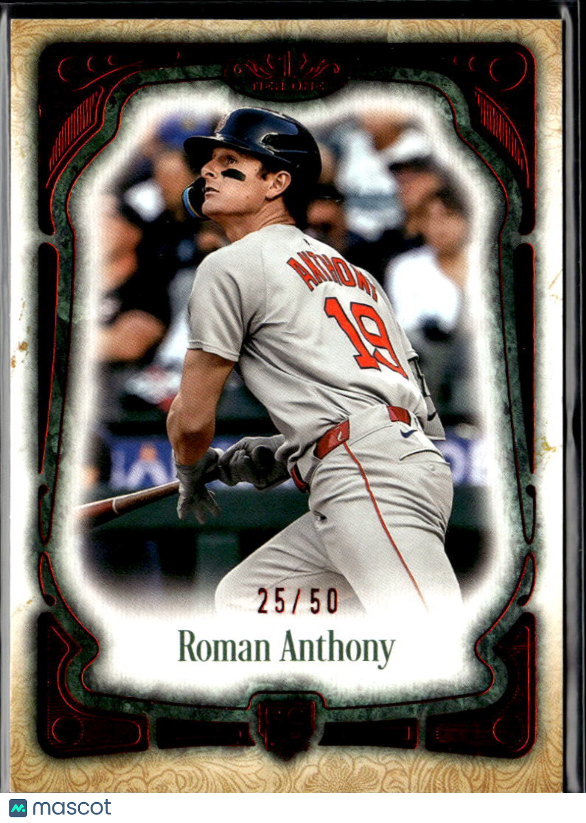 Roman Anthony 2026 Topps Tier One Red Rookie RC 25/50 Boston Red Sox