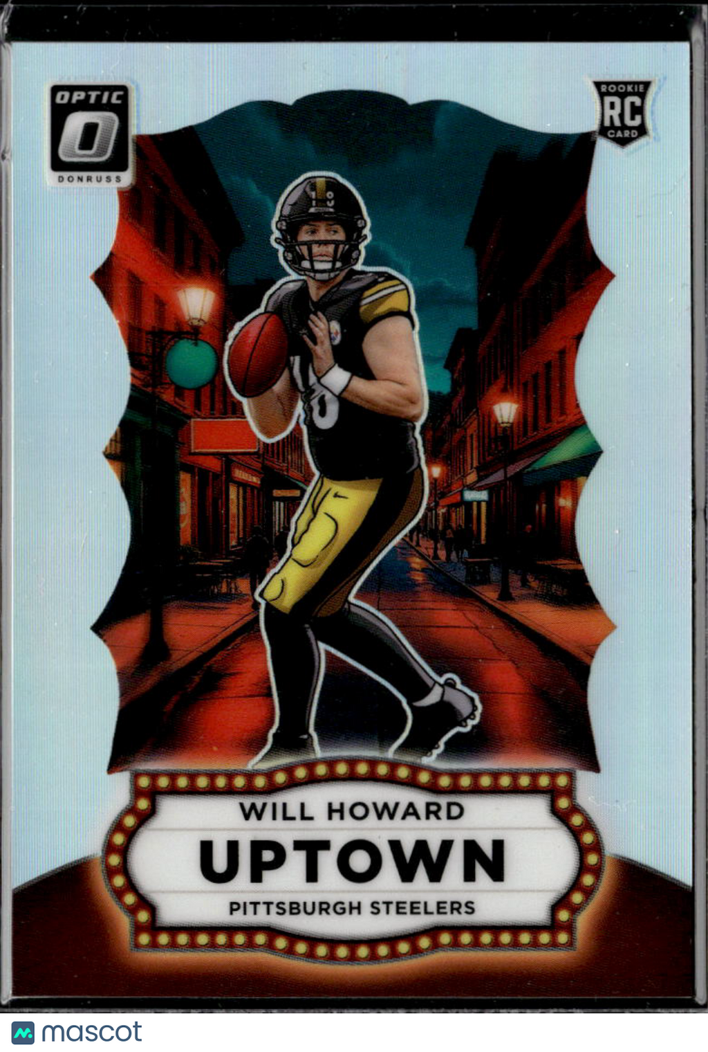 Will Howard 2025 Optic UPTOWN SSP CASE HIT Rookie RC Pittsburgh Steelers
