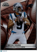 Bryce Young 2025 Topps Chrome Black Rose Gold 2/15 #17 Carolina Panthers