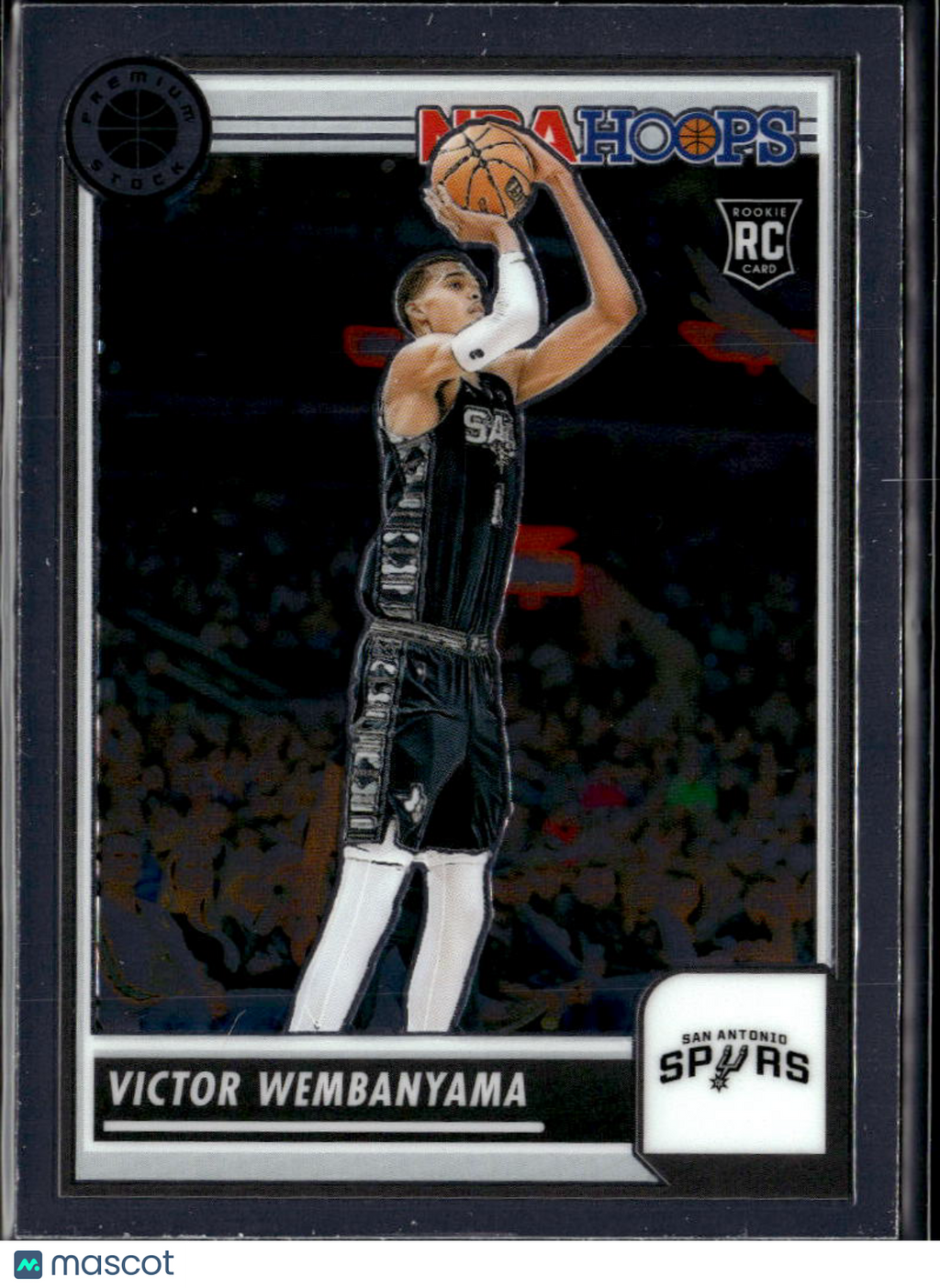 Victor Wembanyama 2023-24 NBA Hoops Premium Stock Rookie RC San Antonio Spurs