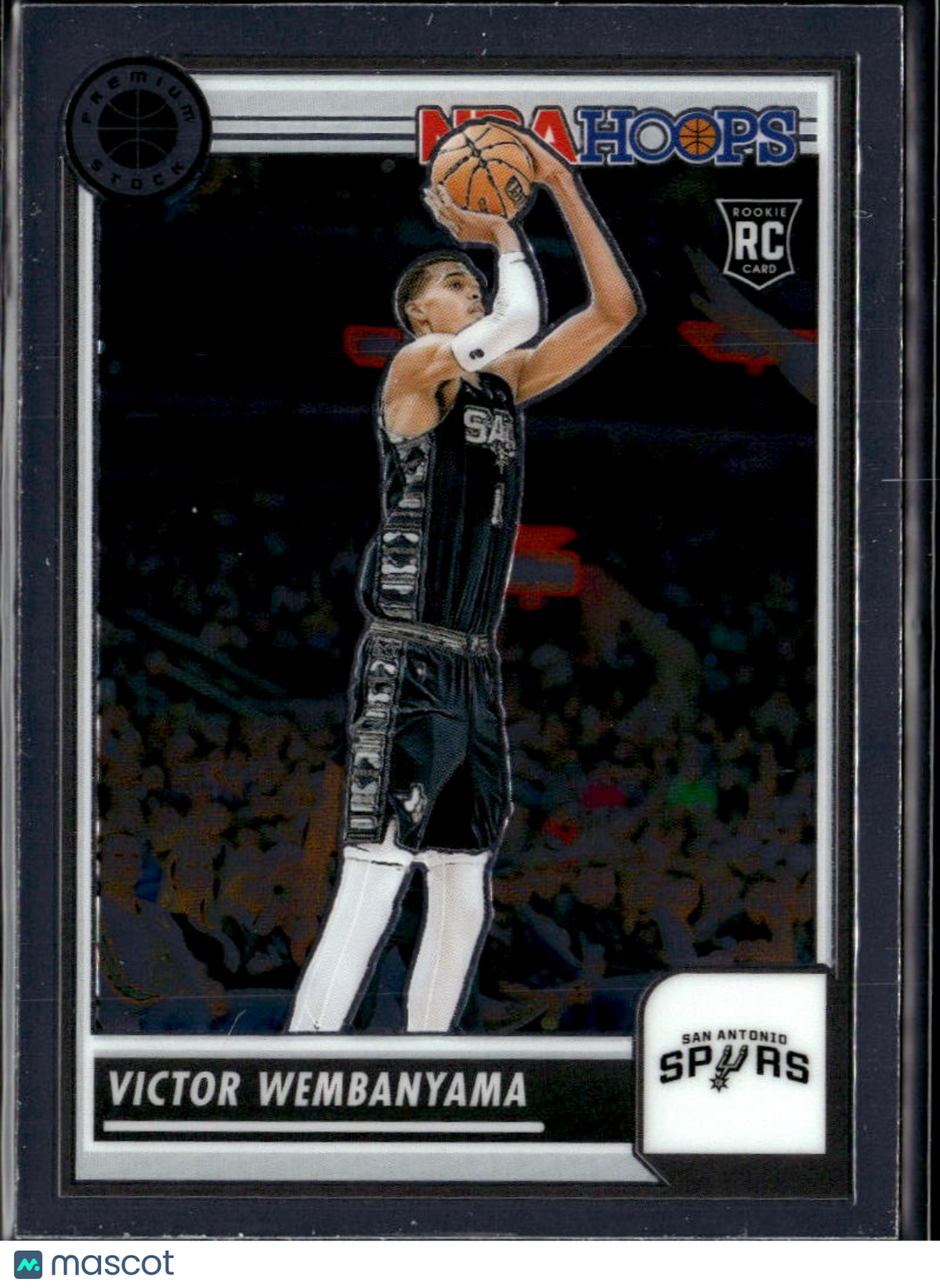 Victor Wembanyama 2023-24 NBA Hoops Premium Stock Rookie RC San Antonio Spurs