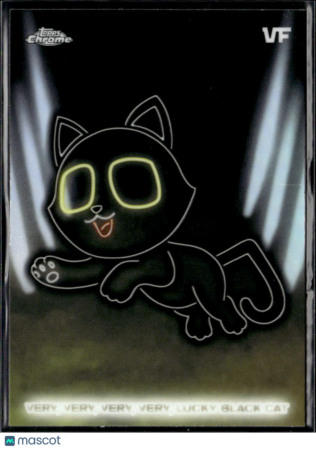 Very, Very, Very, Very Lucky Black Cat 2026 Topps Chrome VeeFriends Neon #NE-7