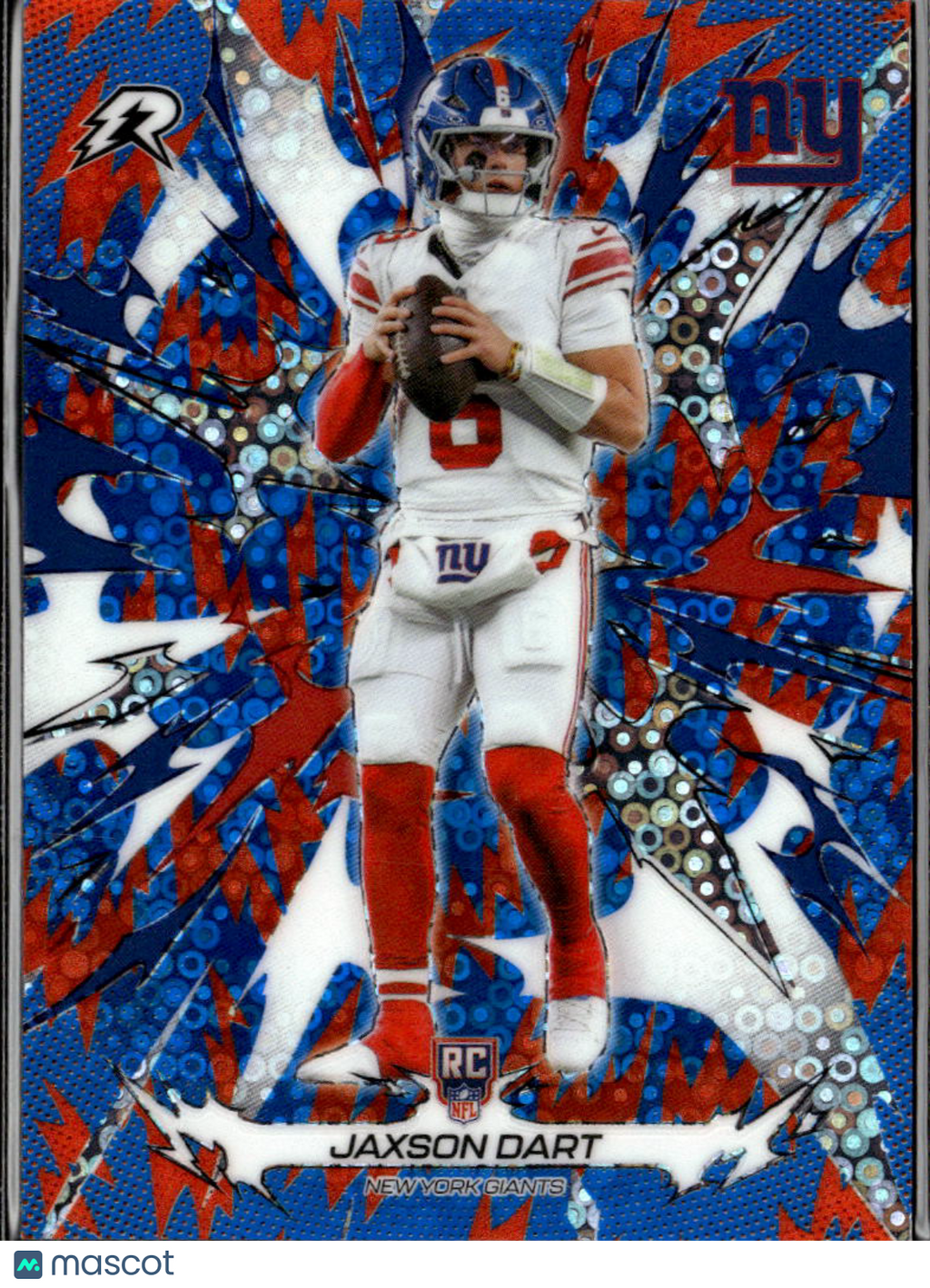 Jaxson Dart 2026 Topps Resurgence Blue Orange Rookie RC New York Giants