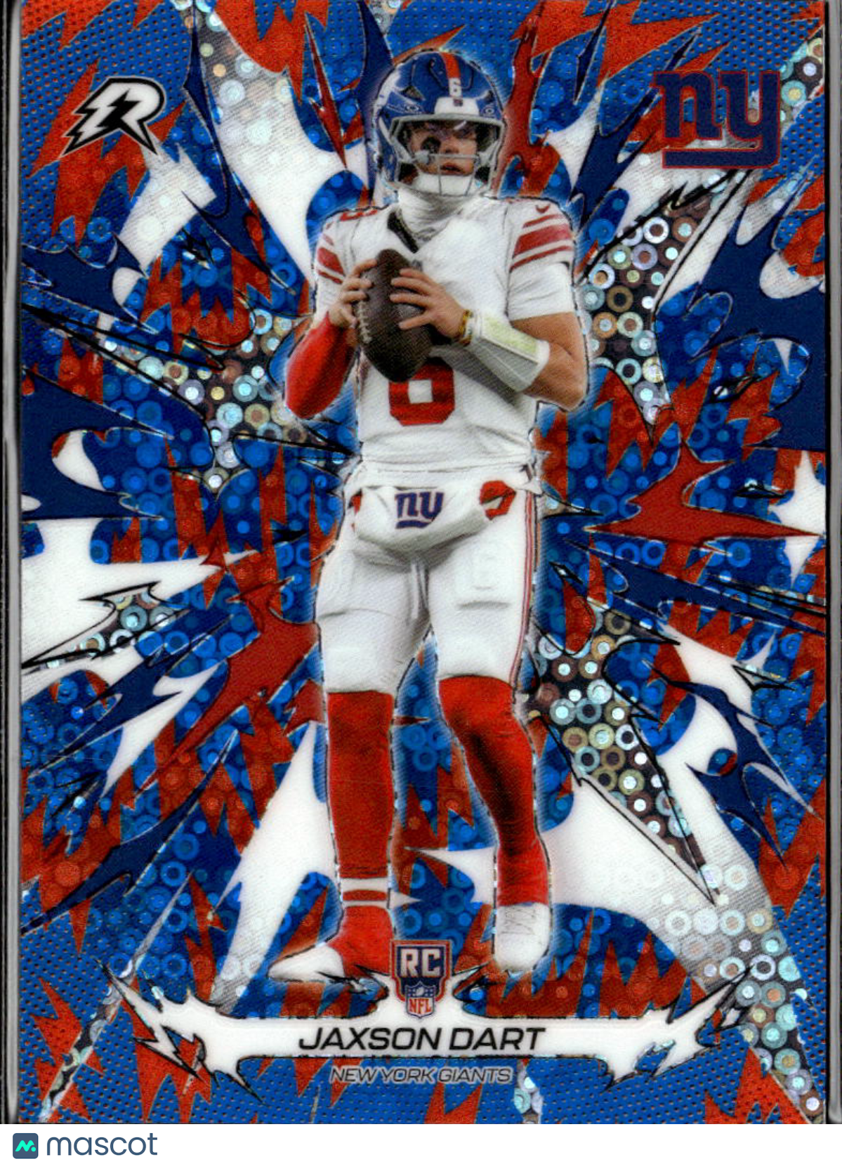 Jaxson Dart 2026 Topps Resurgence Blue Orange Rookie RC New York Giants