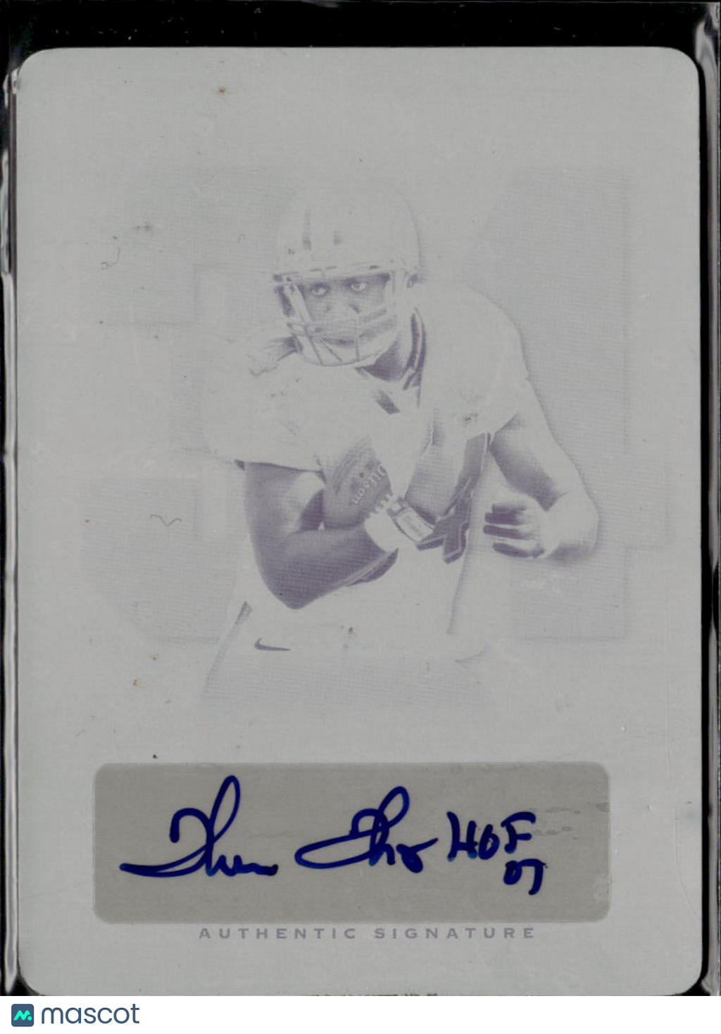 Thurman Thomas 2012 Leaf Auto Autograph Printing Plate 1/1 Buffalo Bills
