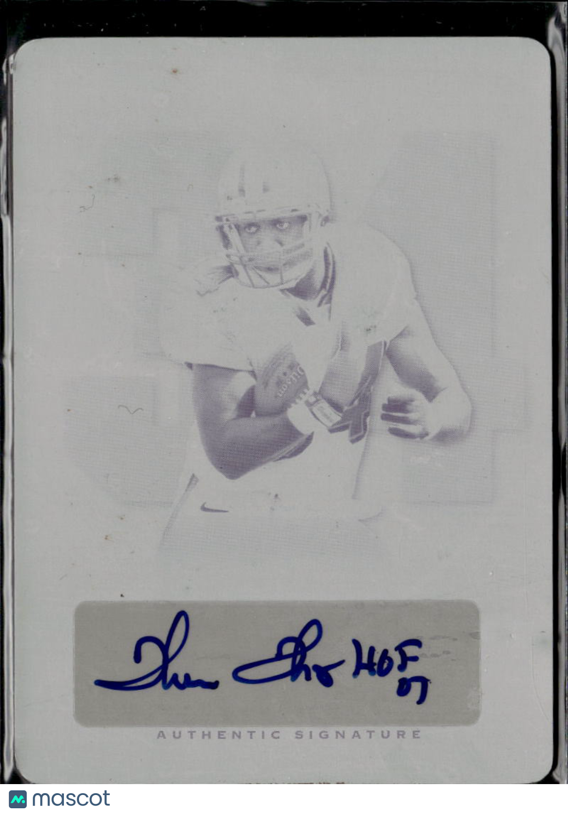 Thurman Thomas 2012 Leaf Auto Autograph Printing Plate 1/1 Buffalo Bills