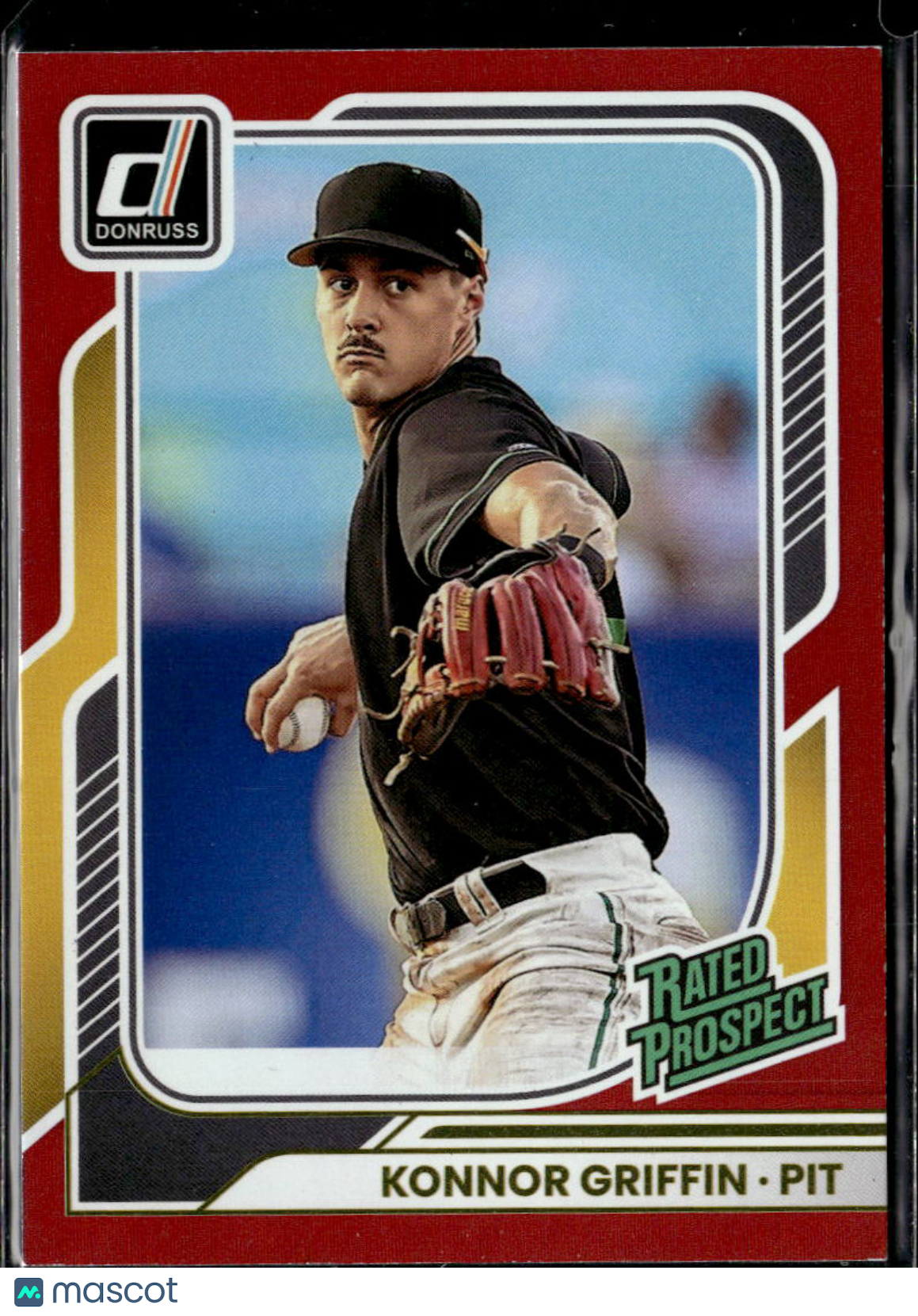 Konnor Griffin 2026 Donruss Rated Prospect Red RC 243/250 Pittsburgh Pirates