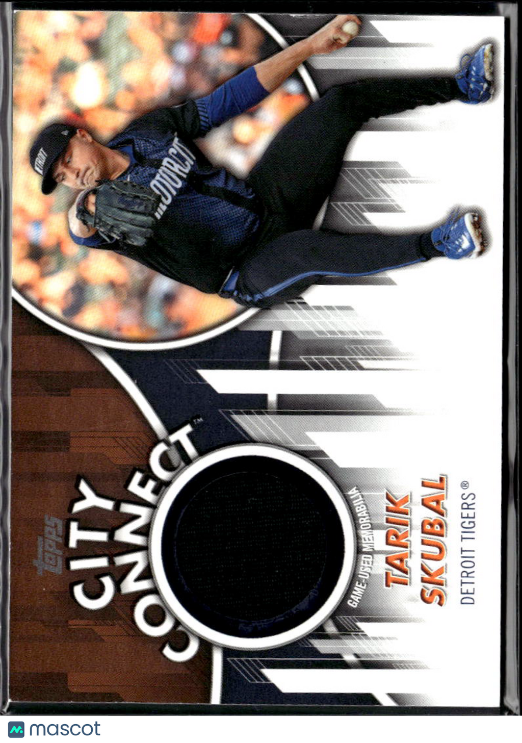 Tarik Skubal 2026 Topps City Connect Game Worn Jersey Patch Detroit Tigers