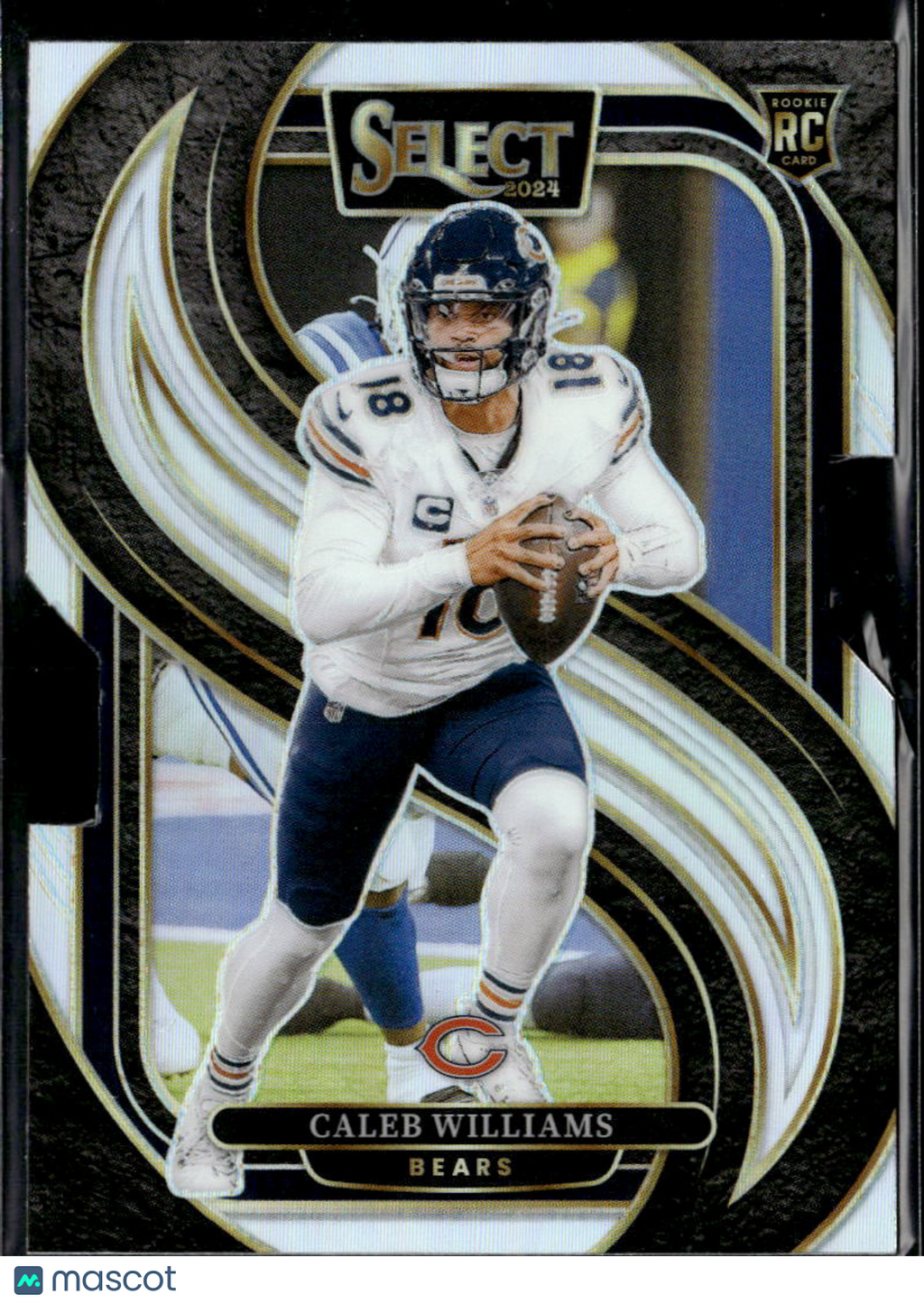 Caleb Williams 2024 Select Silver Prizm Die-Cut Rookie RC #114 Chicago Bears