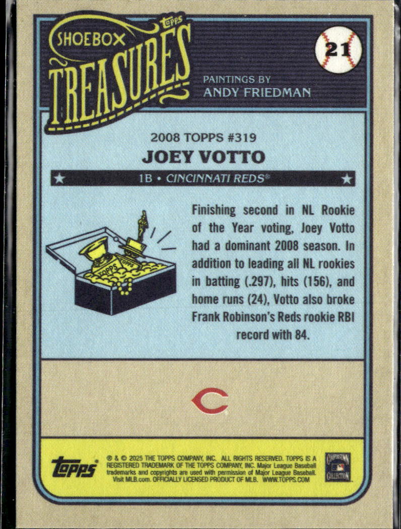 Joey Votto 2025 Topps Shoebox Treasures Cincinnati Reds