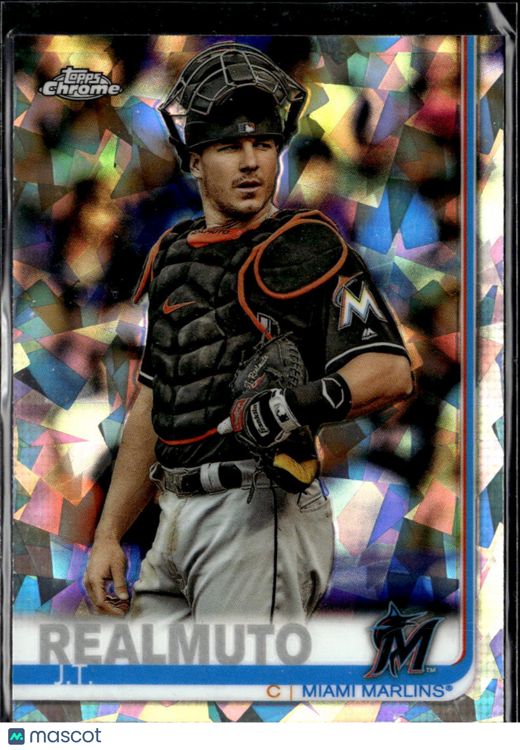 J.T. Realmuto 2019 Topps Chrome Sapphire Refractor Miami Marlins
