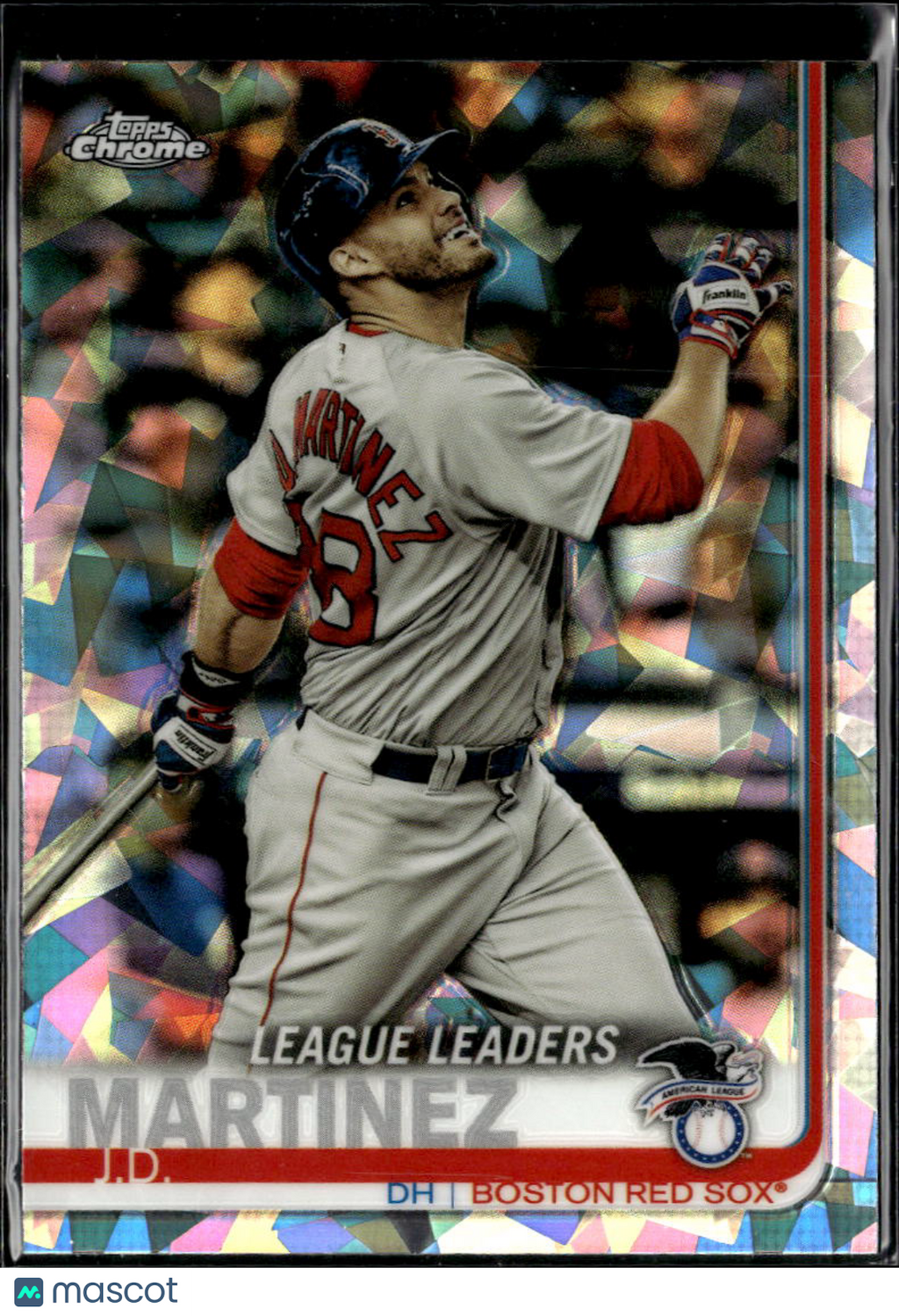 J.D. Martinez 2019 Topps Chrome Sapphire Refractor Boston Red Sox