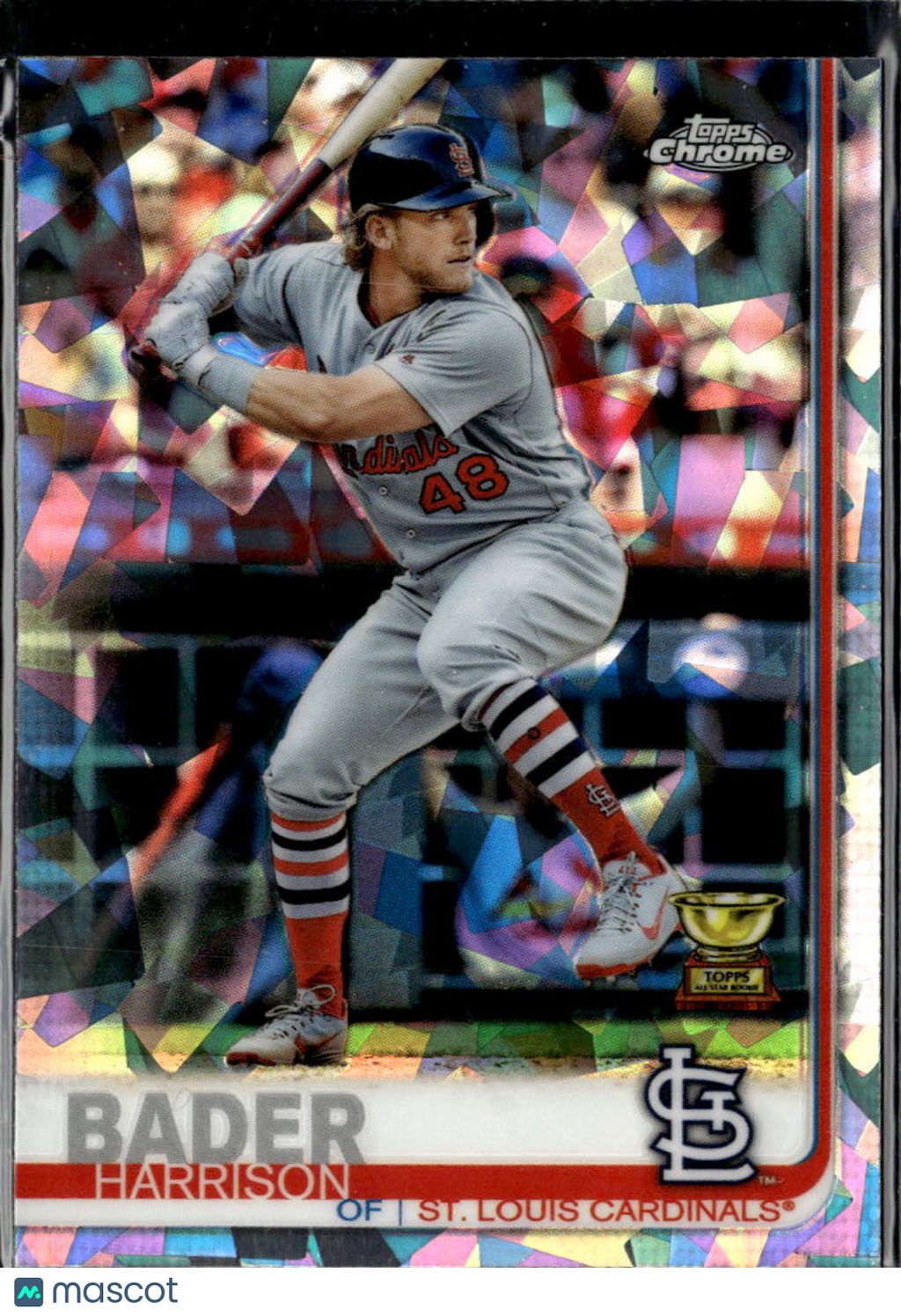 Harrison Bader 2019 Topps Chrome Sapphire Refractor St. Louis Cardinals