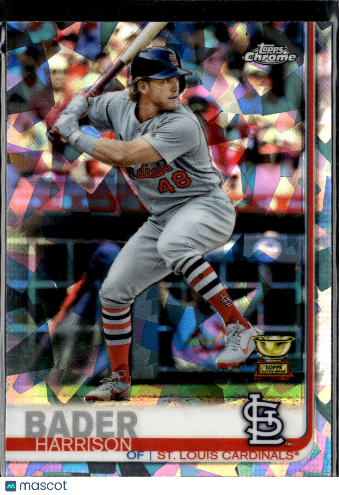 Harrison Bader 2019 Topps Chrome Sapphire Refractor St. Louis Cardinals