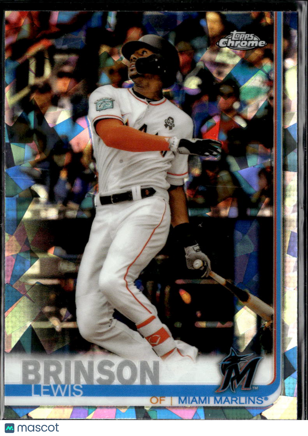 Lewis Brinson 2019 Topps Chrome Sapphire Edition Miami Marlins