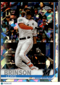 Lewis Brinson 2019 Topps Chrome Sapphire Edition Miami Marlins