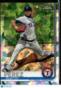 Martin Perez 2019 Topps Chrome Sapphire Refractor Texas Rangers