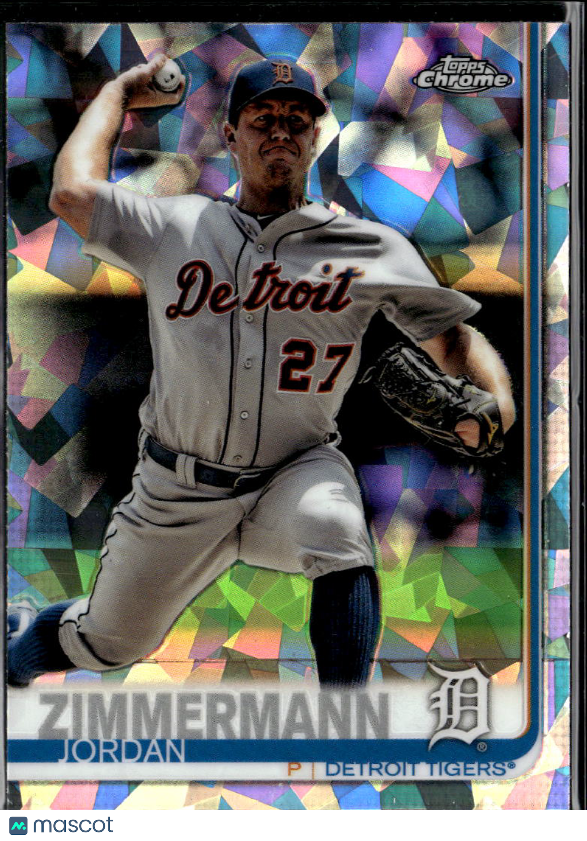 Jordan Zimmermann 2019 Topps Chrome Sapphire Refractor Detroit Tigers