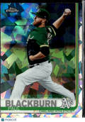 Paul Blackburn 2019 Topps Chrome Sapphire Refractor Oakland Athletics