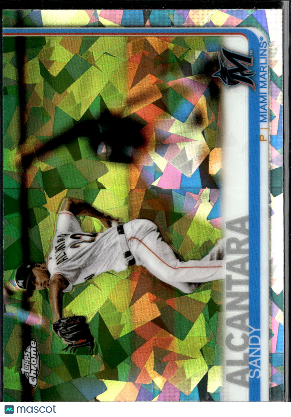 Sandy Alcantara 2019 Topps Chrome Sapphire Refractor Miami Marlins