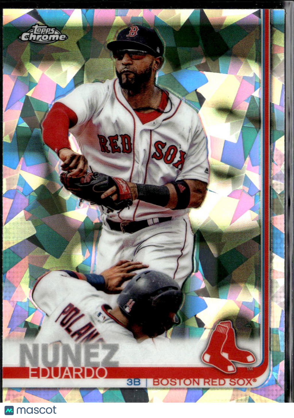 Eduardo Nuñez 2019 Topps Chrome Sapphire Refractor Boston Red Sox