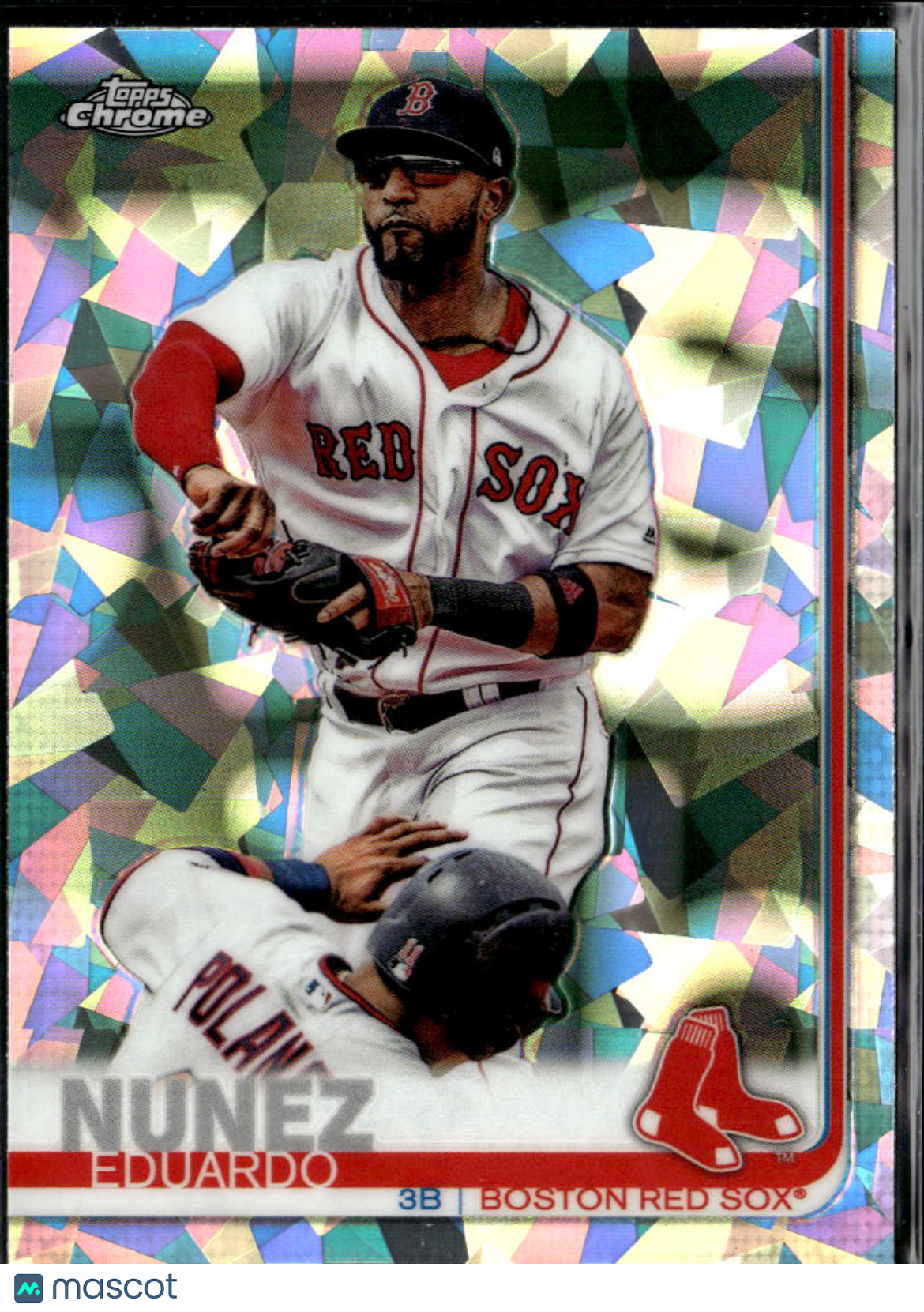Eduardo Nuñez 2019 Topps Chrome Sapphire Refractor Boston Red Sox
