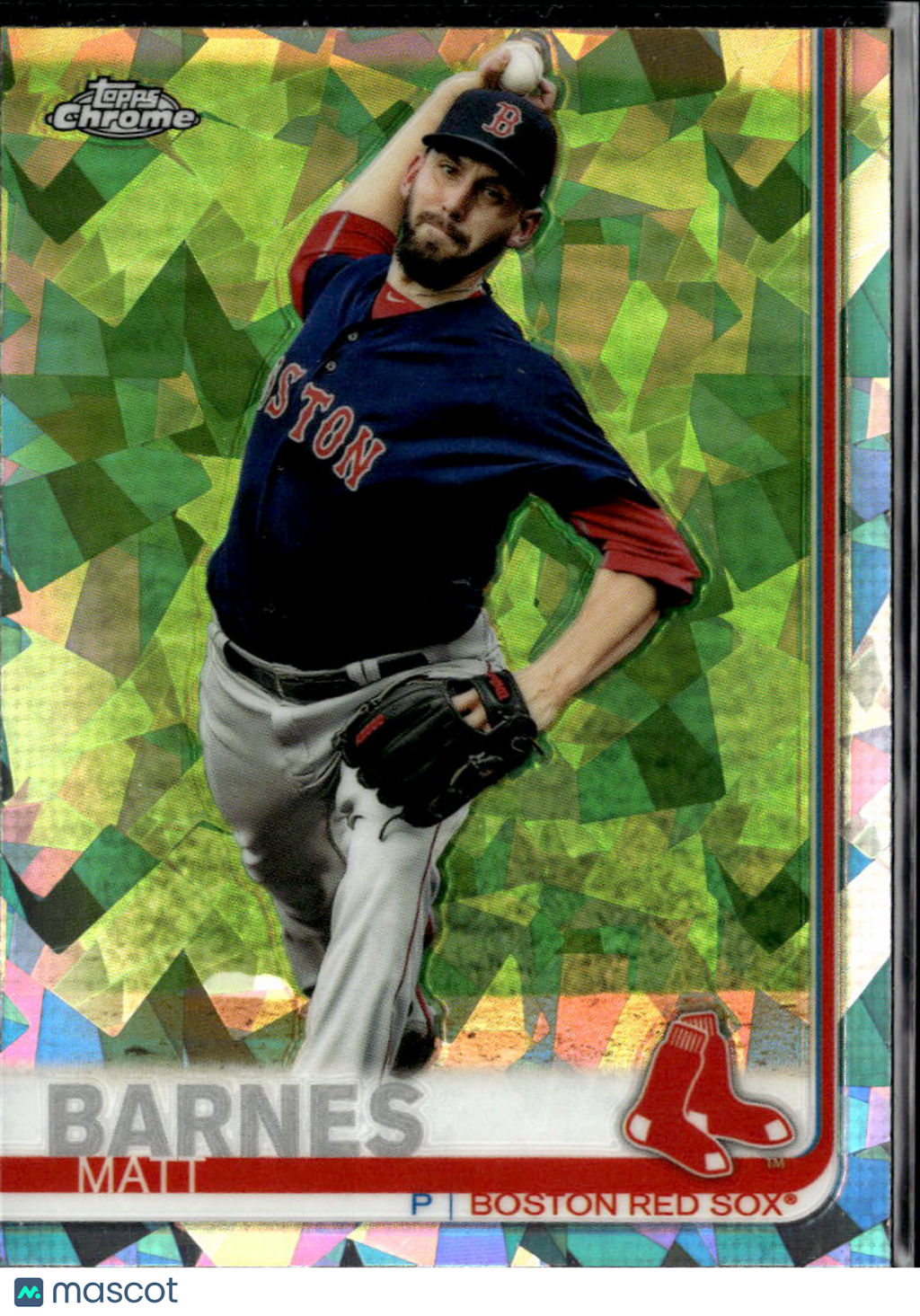 Matt Barnes 2019 Topps Chrome Sapphire Refractor Boston Red Sox