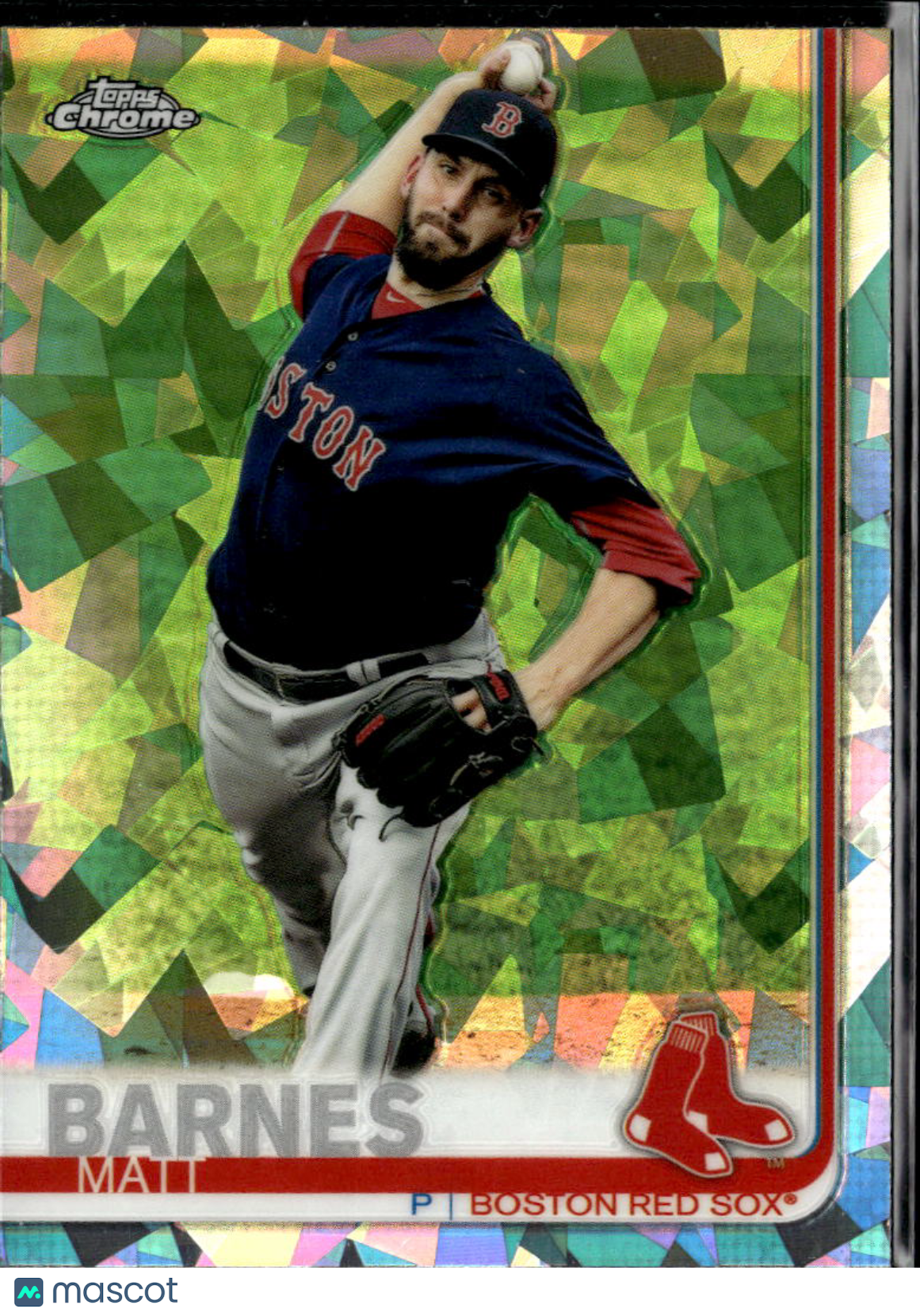 Matt Barnes 2019 Topps Chrome Sapphire Refractor Boston Red Sox