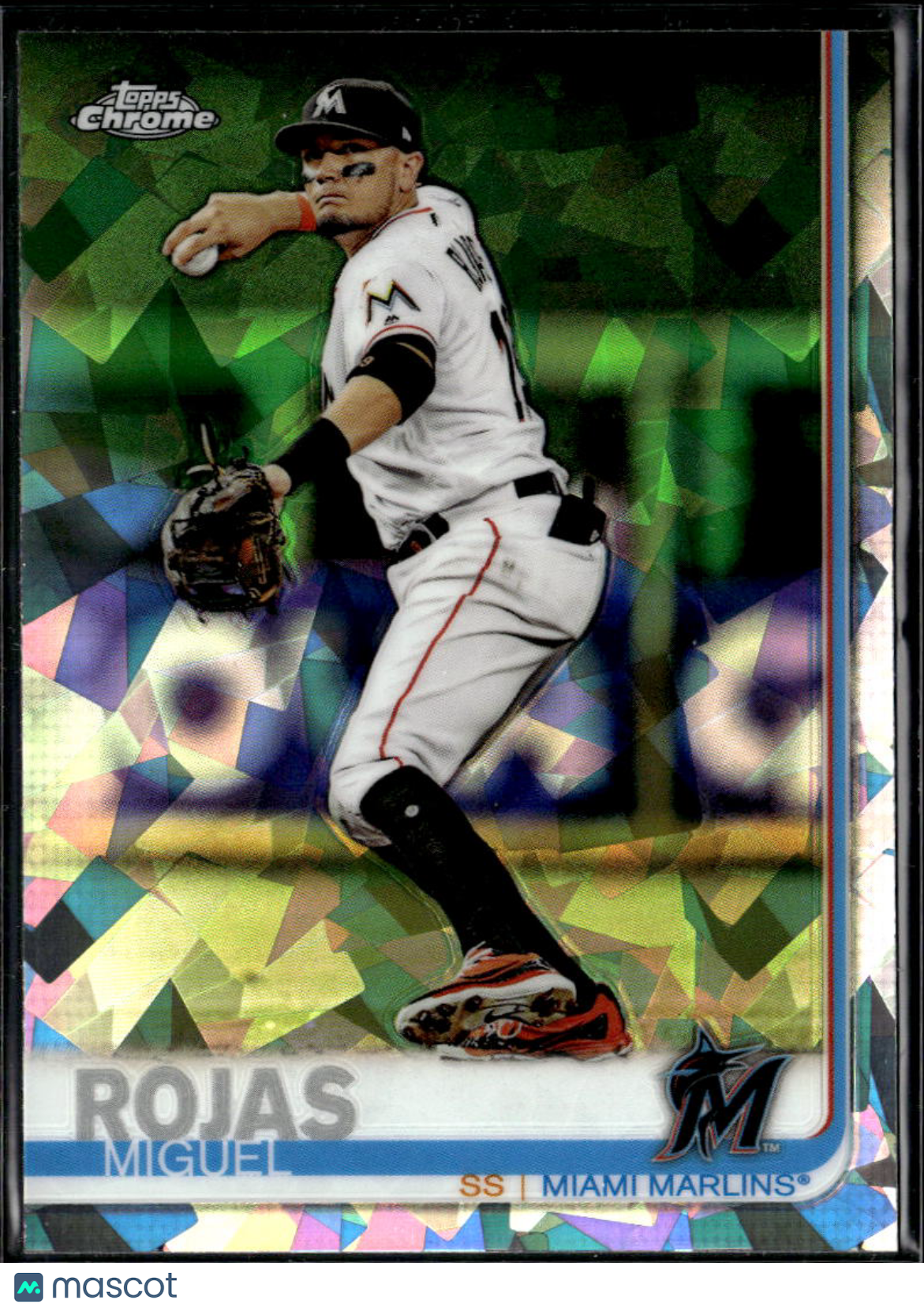 Miguel Rojas 2019 Topps Chrome Sapphire Refractor Miami Marlins