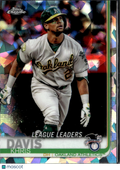 Khris Davis 2019 Topps Chrome Sapphire Refractor Oakland Athletics