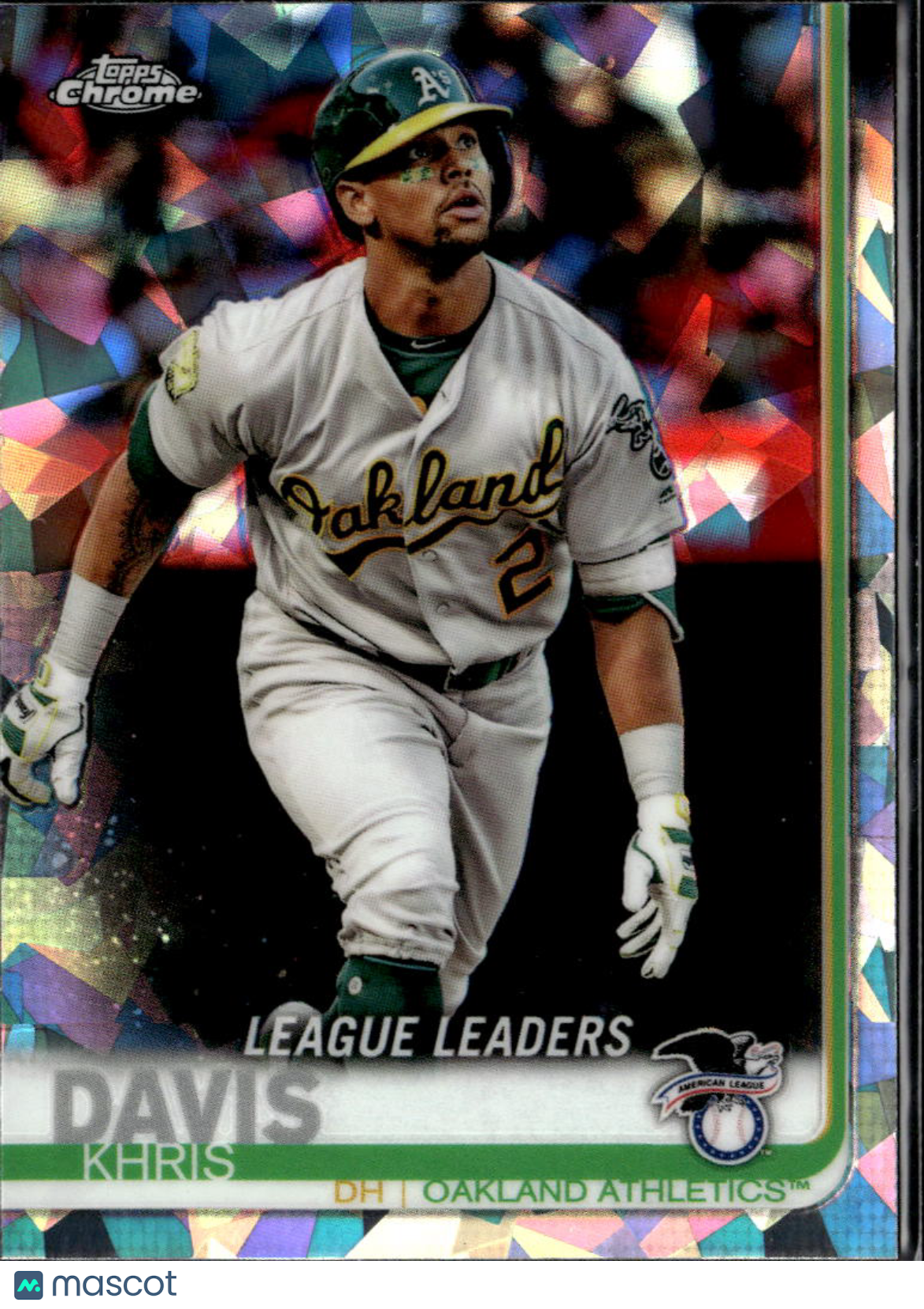 Khris Davis 2019 Topps Chrome Sapphire Refractor Oakland Athletics