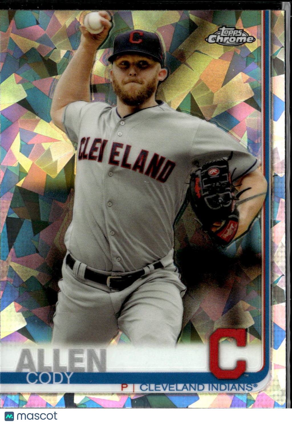 Cody Allen 2019 Topps Chrome Sapphire Refractor Cleveland Indians