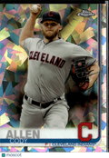 Cody Allen 2019 Topps Chrome Sapphire Refractor Cleveland Indians