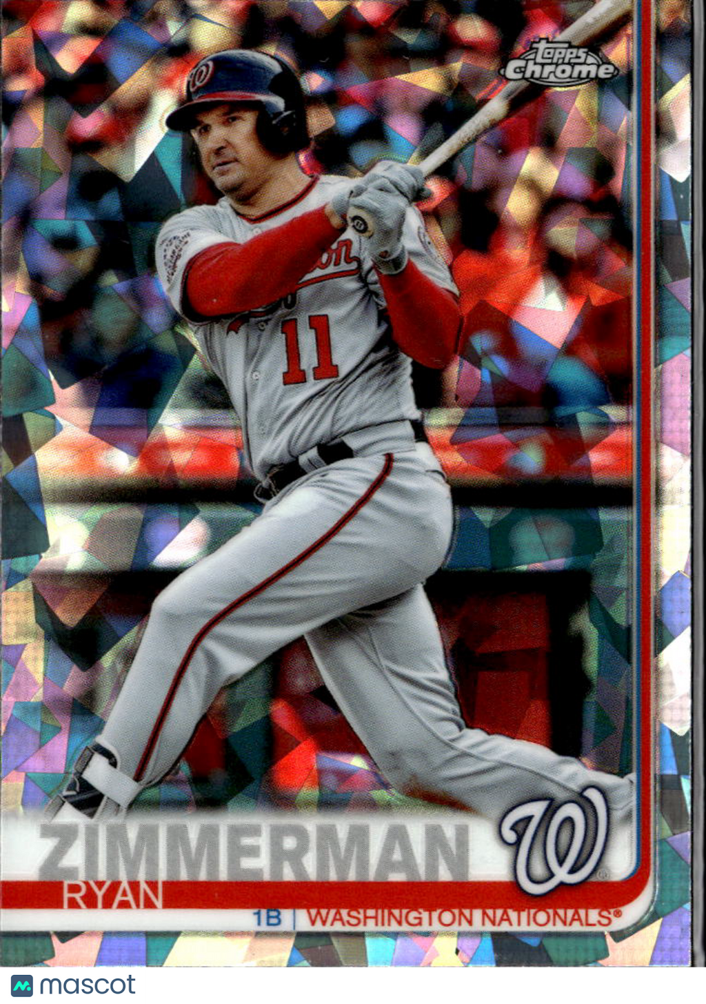 Ryan Zimmerman 2019 Topps Chrome Sapphire Refractor Washington Nationals