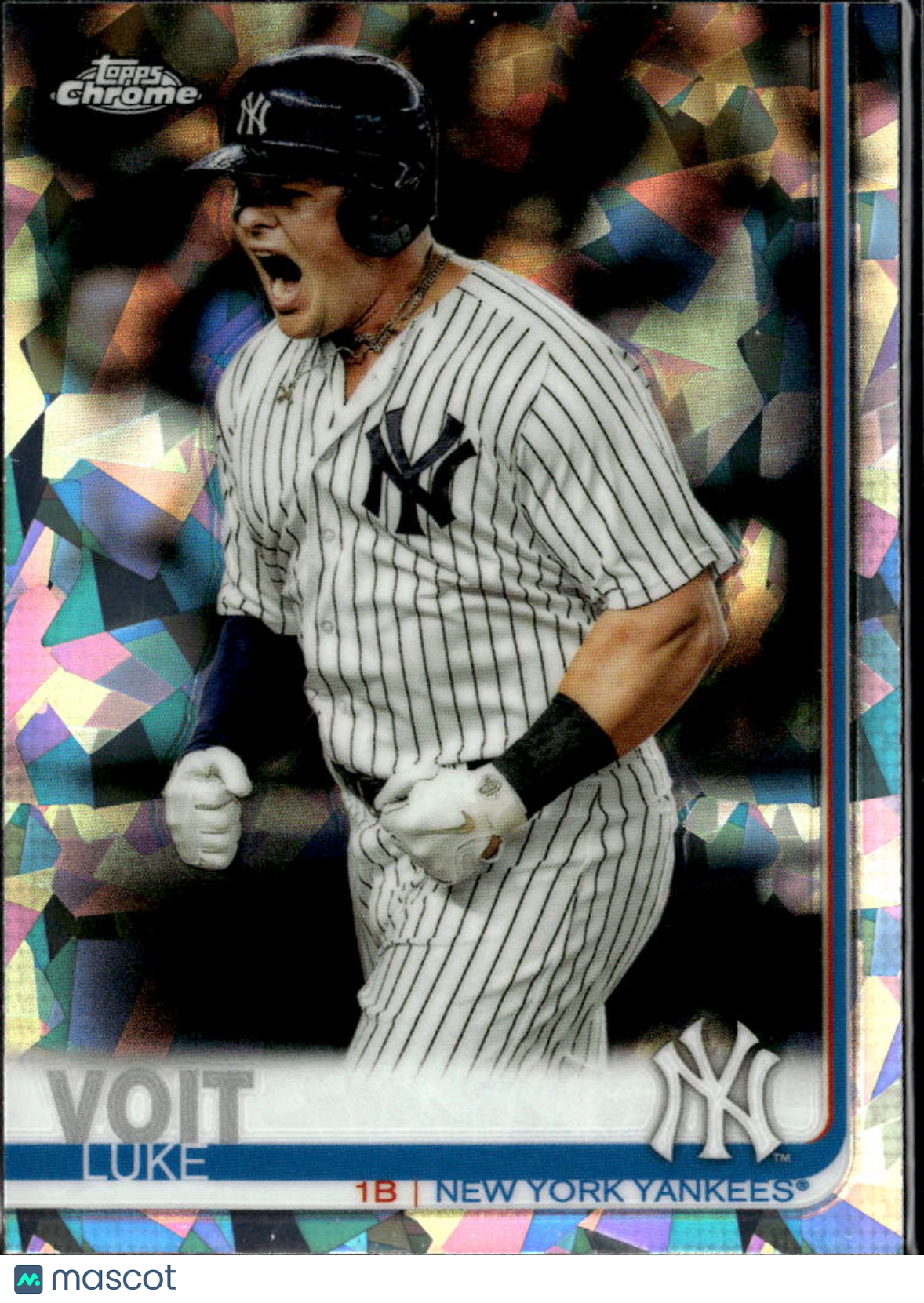 Luke Voit 2019 Topps Chrome Sapphire Refractor New York Yankees