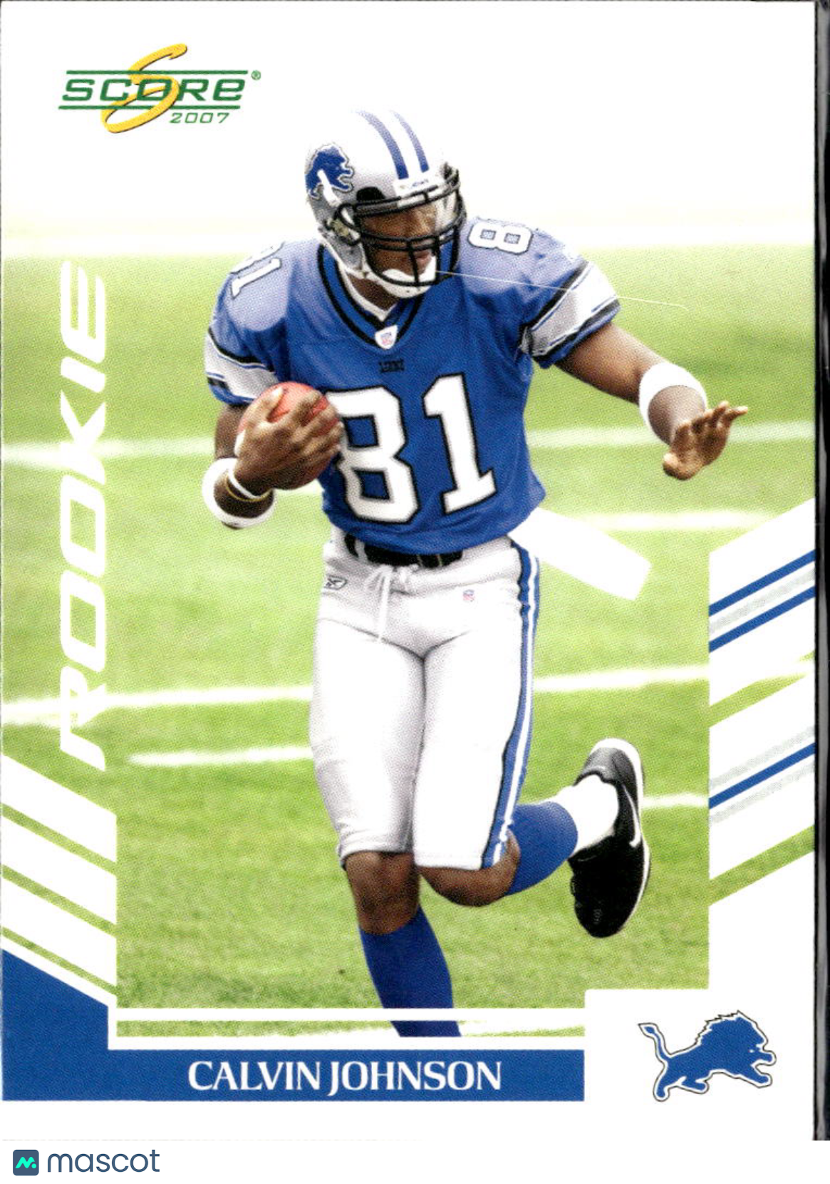 Calvin Johnson 2007 Score Rookie RC Detroit Lions