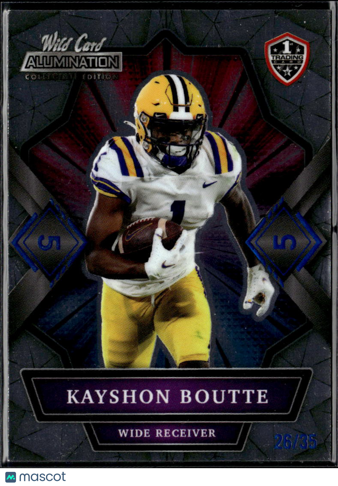 Kayshon Boutte 2021 Wild Card Alumination Rookie RC /35 LSU Tigers