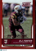 D.J. Foster 2016 Score Draft Red Zone Rookie RC /35 Arizona State Sun Devils