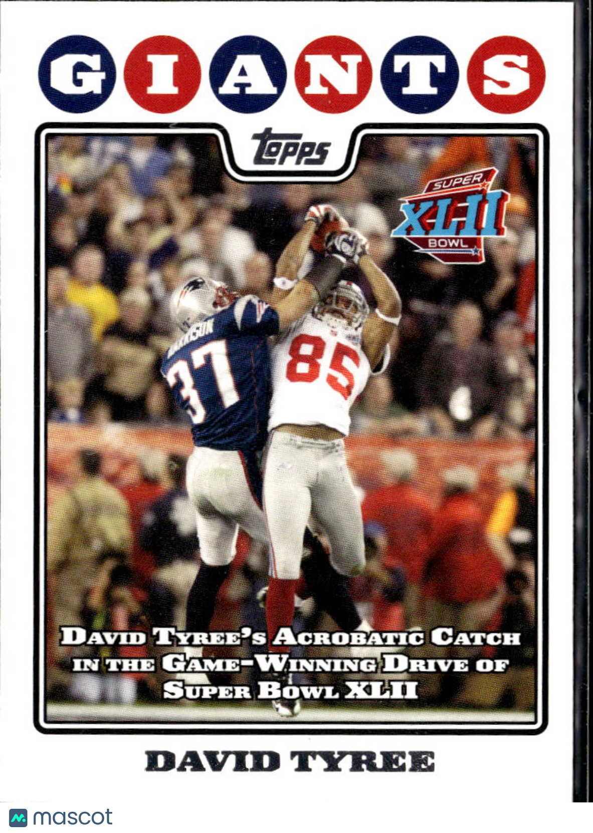 David Tyree 2008 Topps Football The Catch New York Giants
