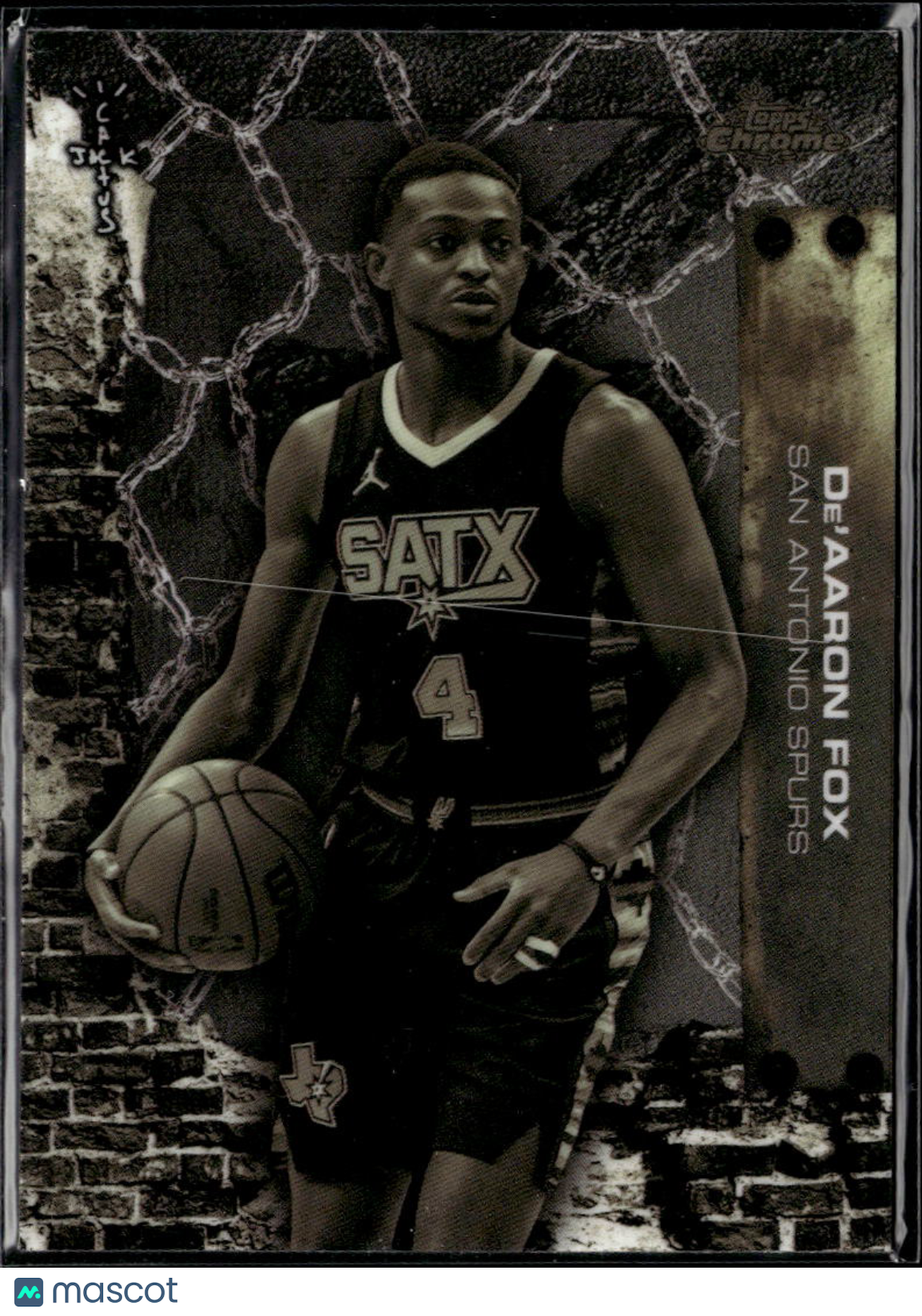 De'Aaron Fox 2026 Topps Chrome Cactus Jack Refractor San Antonio Spurs